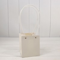 Пакет подарочный "Ваза для цветов" 15*13*13 Белый 1/10 1/120 Арт: 000170P/7