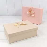 Коробки Прямоугольные Набор 1/3 29*21*9,5 с бантом "Goodluck" (ассортимент 2) 1/24 Арт: 720632/2