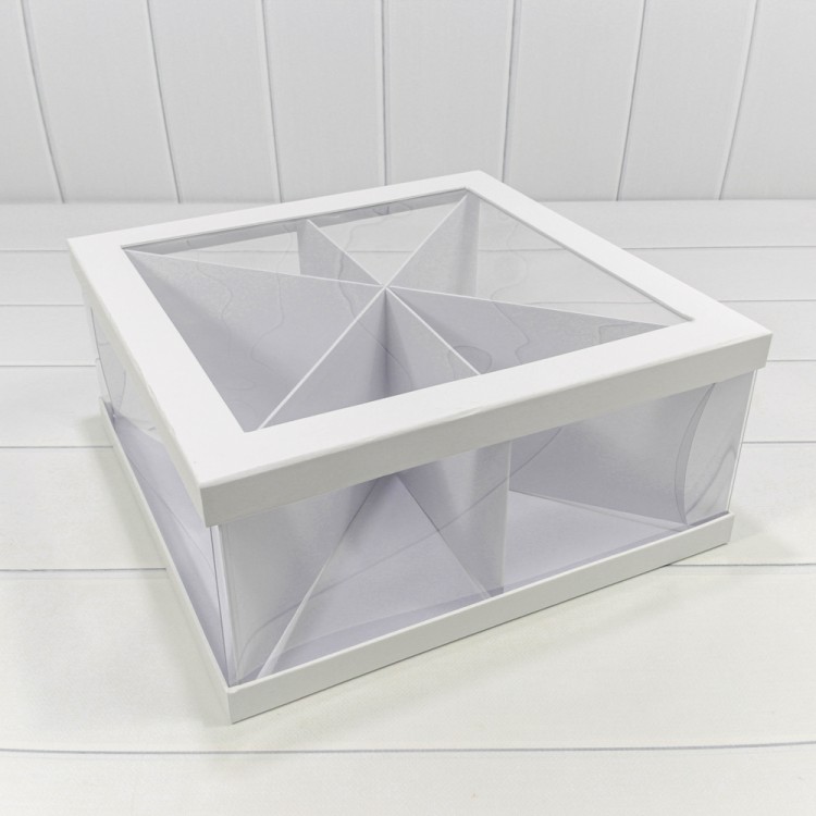 Коробка Квадратная 35*35*15 сборная Белый 1/14 Арт: 720906/3