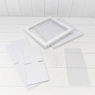 Коробка Квадратная 35*35*15 сборная Белый 1/14 Арт: 720906/3 - Коробка Квадратная 35*35*15 сборная Белый 1/14 Арт: 720906/3