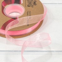 Лента Органза 1,5см*100ярд Ярко-розовый 1/13 1/52 Арт: 559-15/1004