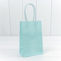 Пакет подарочный Крафт Голубой 13*21*8 120г 1/20 1/240 Арт: 214G/635