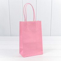 Пакет подарочный Крафт Розовый 13*21*8 120г 1/20 1/240 Арт: 214G/1895