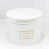 Коробки Круглые Набор 1/5 30*22,5 "Maison des Fleurs" Белый 1/4 Арт: 7219006/417