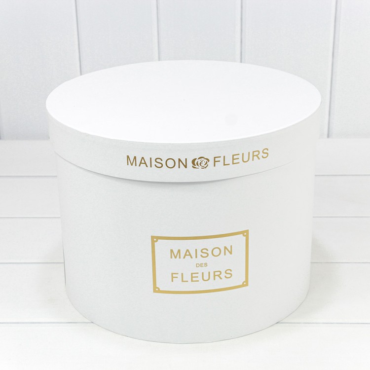 Коробки Круглые Набор 1/5 30*22,5 "Maison des Fleurs" Белый 1/4 Арт: 7219006/417