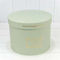 Коробки Круглые Набор 1/5 30*22,5 "Maison des Fleurs" Серо-зелёный 1/4 Арт: 7219006/4183