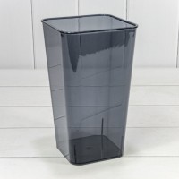 Ваза акриловая квадратная 14*14*24 280г Серо-синий 1/40 Арт: 824/1