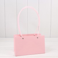 Пакет подарочный "Ваза для цветов" 22*13,5*10,5 Тёмно-розовый 1/10 1/120 Арт: 000170EA/182