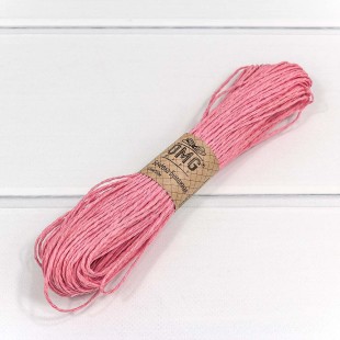 Бечевка бумажная 1,5мм*50м Розовый 1/6 1/360 Арт: 28874/4