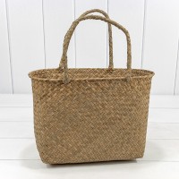 Корзина плетёная 33*14*21 (±5%) из камыша с ручками Натуральный 1/60 Арт: 420211/3