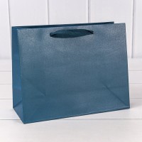 Пакет подарочный Крафт Синий 23*18*10 180г 1/10 1/360 Арт: 000222EA/2188