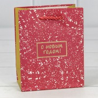 Пакет подарочный "Новый год" (406) 12*15*6,7 210г 1/20 1/240 Арт: 300406H