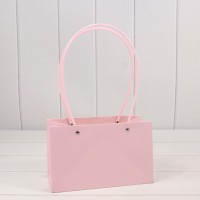 Пакет подарочный "Ваза для цветов" 22*13,5*10,5 Бледно-розовый 1/10 1/120 Арт: 000170EA/670