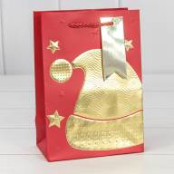 Пакет подарочный &quot;Новый год&quot; (микс 403) 14*20*8 210г 1/20 1/480 Арт: 300403G - Пакет подарочный "Новый год" (микс 403) 14*20*8 210г 1/20 1/480 Арт: 300403G