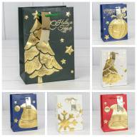 Пакет подарочный &quot;Новый год&quot; (микс 403) 14*20*8 210г 1/20 1/480 Арт: 300403G - Пакет подарочный "Новый год" (микс 403) 14*20*8 210г 1/20 1/480 Арт: 300403G