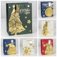 Пакет подарочный &quot;Новый год&quot; (микс 403) 18*23*10 210г 1/20 1/360 Арт: 300403E - Пакет подарочный "Новый год" (микс 403) 18*23*10 210г 1/20 1/360 Арт: 300403E