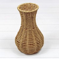Корзина плетёная "Ваза" 11*20 (±5%) из пластика Натуральный 1/48 Арт: 420226/3