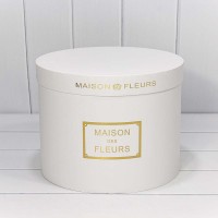 Коробки Круглые Набор 1/5 32*24,5 "Maison des Fleurs" Белый 1/4 Арт: 7215006/417