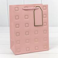 Пакет подарочный с тиснением "Квадратики" (микс) 18*23*10 210г 1/20 1/360 Арт: 000881E - Пакет подарочный с тиснением "Квадратики" (микс) 18*23*10 210г 1/20 1/360 Арт: 000881E