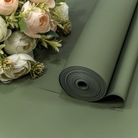 Плёнка 0,59*34м 900г "Корейская" 65мкм Серовато-зелёный 1/6 1/12 Арт: 90038/6183