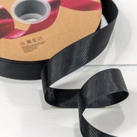 Лента Репсовая 2,5см*100ярд Класс А Чёрный 1/8 1/32 Арт: 597-25/39