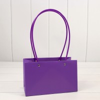 Пакет подарочный "Ваза для цветов" 22*13,5*10,5 Фиолетовый 1/10 1/120 Арт: 000170EA/2587