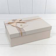 Коробки Прямоугольные Набор 1/3 29*21*9,5 с двойным бантом и сердечком Пудровый 1/12 Арт: 721631/1 - Коробки Прямоугольные Набор 1/3 29*21*9,5 с двойным бантом и сердечком Пудровый 1/12 Арт: 721631/1