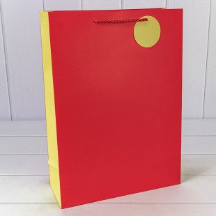 Пакет подарочный матовый Красный 30*41,5*12 210г 1/20 1/80 Арт: 000280A/3