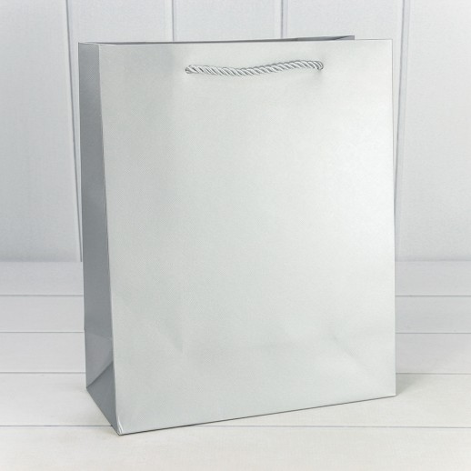 Пакет подарочный "Фактура-890" Серебряный 18*23*10 210г 1/20 1/360 Арт: 000890E/6